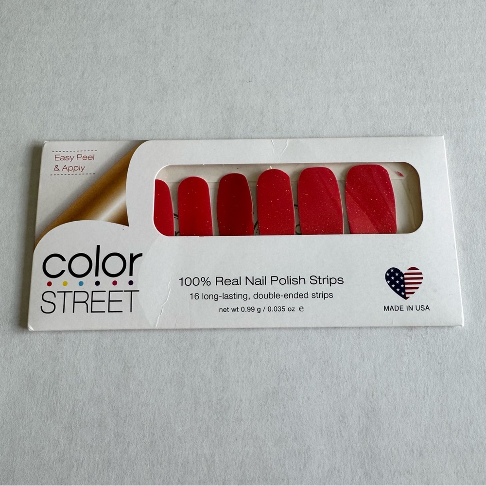 *Retired, HTF* Color Street: Coral Coast | Orange Gold Glitter Summer Beach - Picture 3 of 12